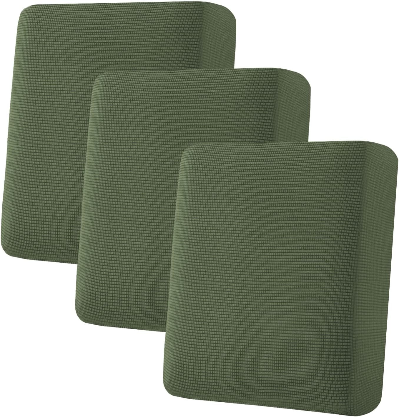 H.VERSAILTEX Super Stretch Seat Cushion Covers for Sofa Protection