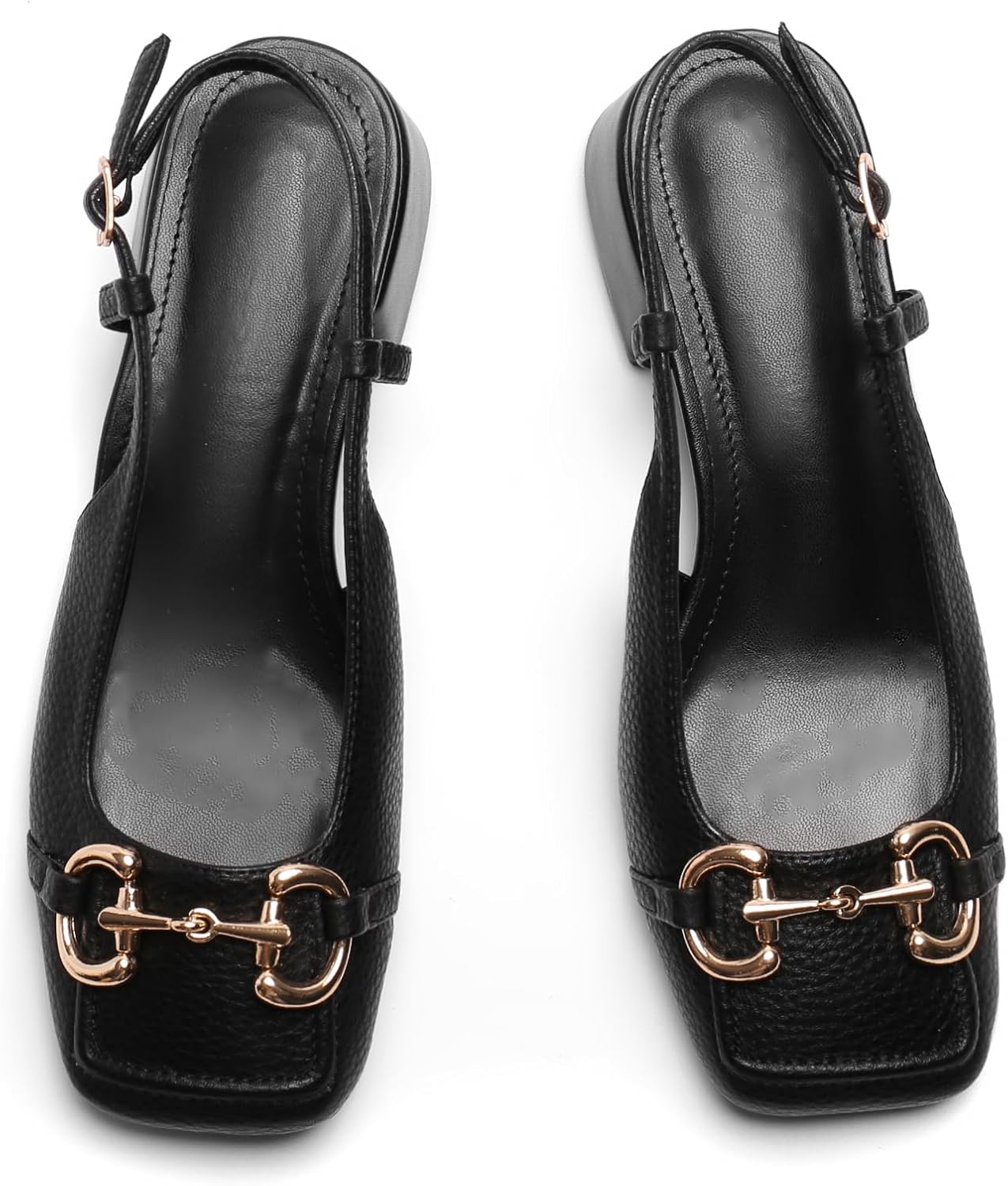 Slingback Mary Jane Heels for Women with Low Block Heel Style
