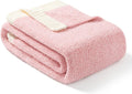 Snuggle Sac Heather Pink Throw Blanket for Cozy Comfort