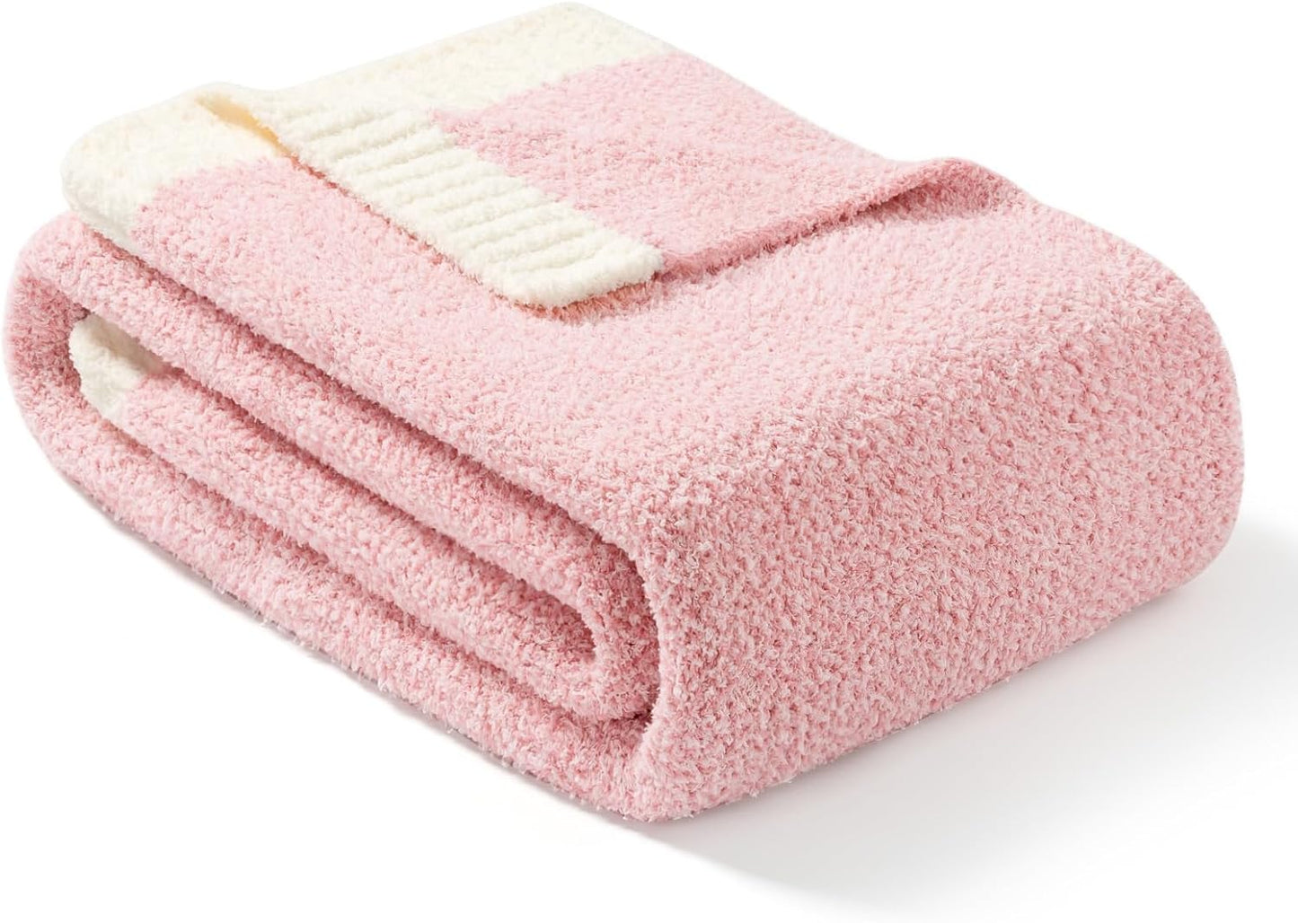 Snuggle Sac Heather Pink Throw Blanket for Cozy Comfort