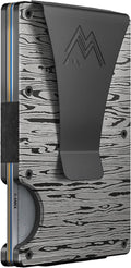 Minimalist Wallet for Men - Slim RFID Damascus Aluminum Card Holder