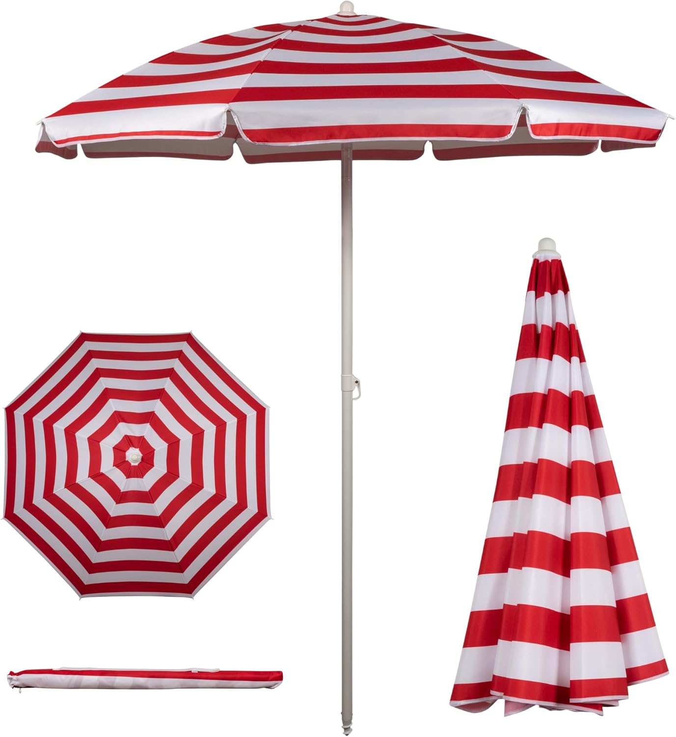 Portable Beach Umbrella with UV Protection for Outdoor Fun