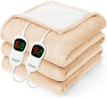 Heated Electric Blanket Queen Size - Soft Flannel 84ftx90ft
