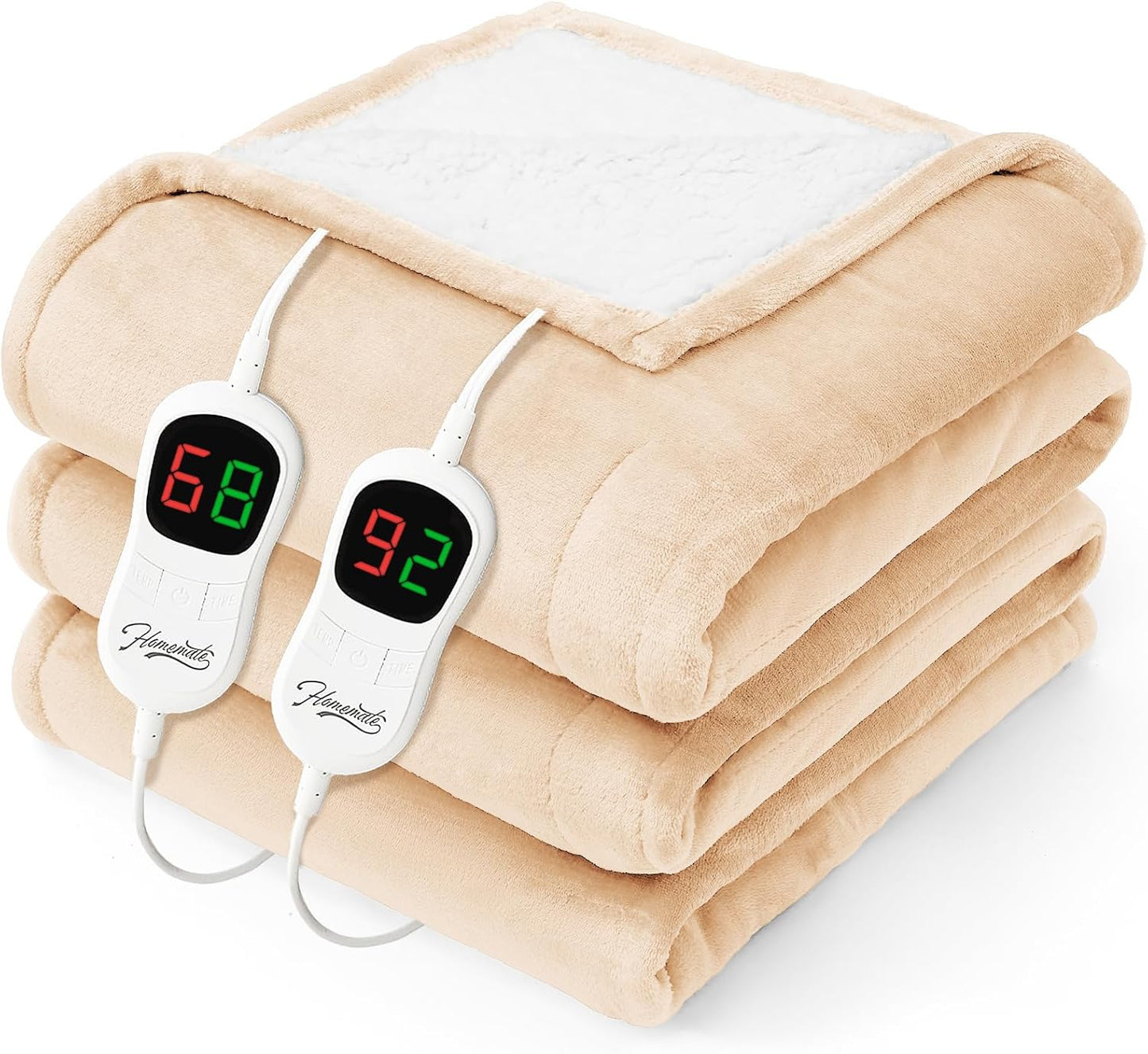 Homemate Heated Electric Blanket Queen Size for Ultimate Comfort