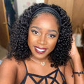 Smoothair Headband Wig Human Hair Kinky Curly 14 in - Easy Wear