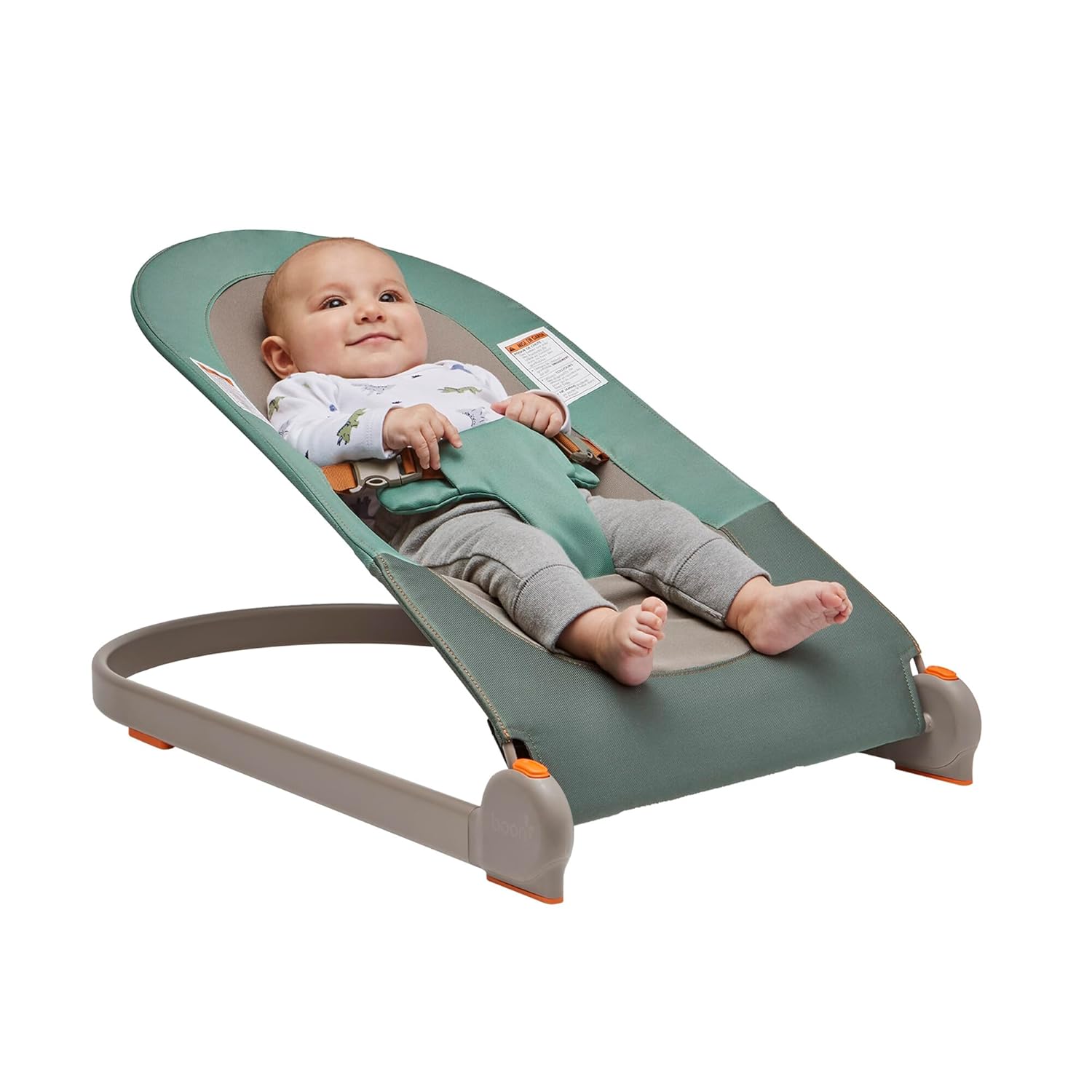 Portable Baby Bouncer - Lightweight & Foldable - Dark Green