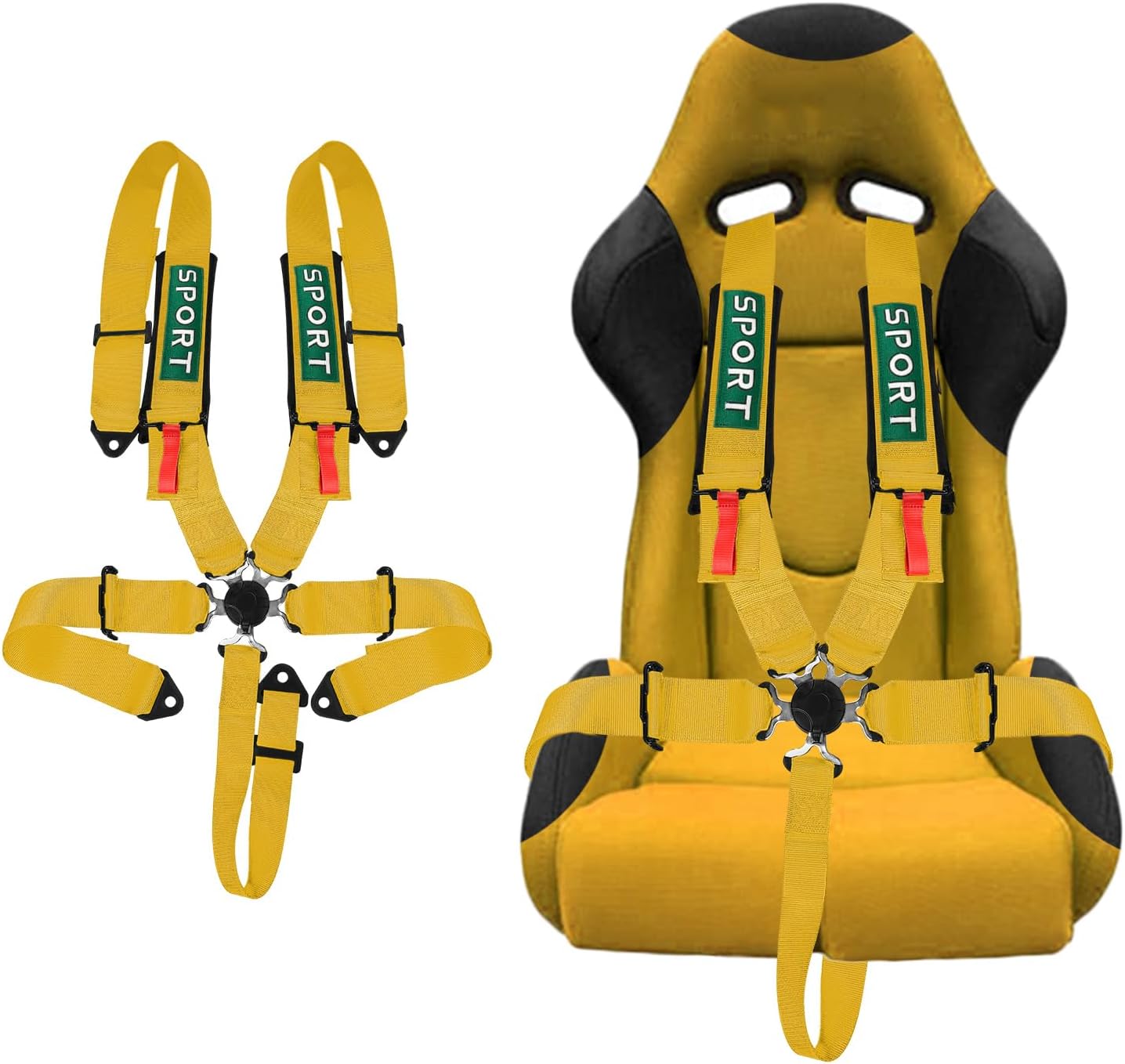 5-Point Racing Safety Harness Set with Ultra Comfort Pads