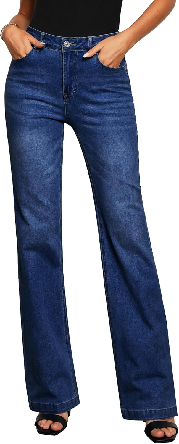 High Waisted Wide Leg Baggy Jeans for Women by GRAPENT