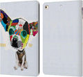 Michel Keck Chihuahua 2 Dogs Leather Wallet Case for iPad 9.7 - Slim