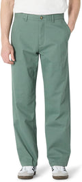 Men's Relaxed-Fit Khaki Cotton Chino Pant - Soft Twill Comfort