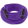 Balanced XLR Cable Male to Female 75 Ft Purple - Reliable Pro Audio