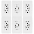 TOPGREENER 4.2A 21W 3-Port Type C USB Outlet for Fast Charging