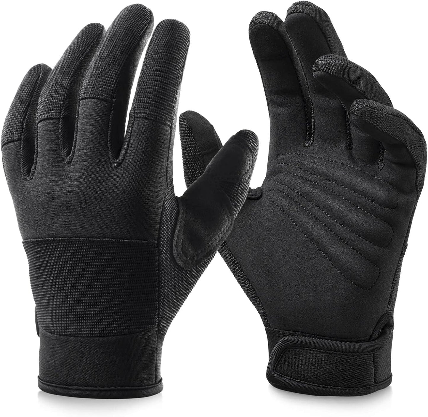 Touchscreen Work Gloves: Firm Grip, Dexterity, Light Duty
