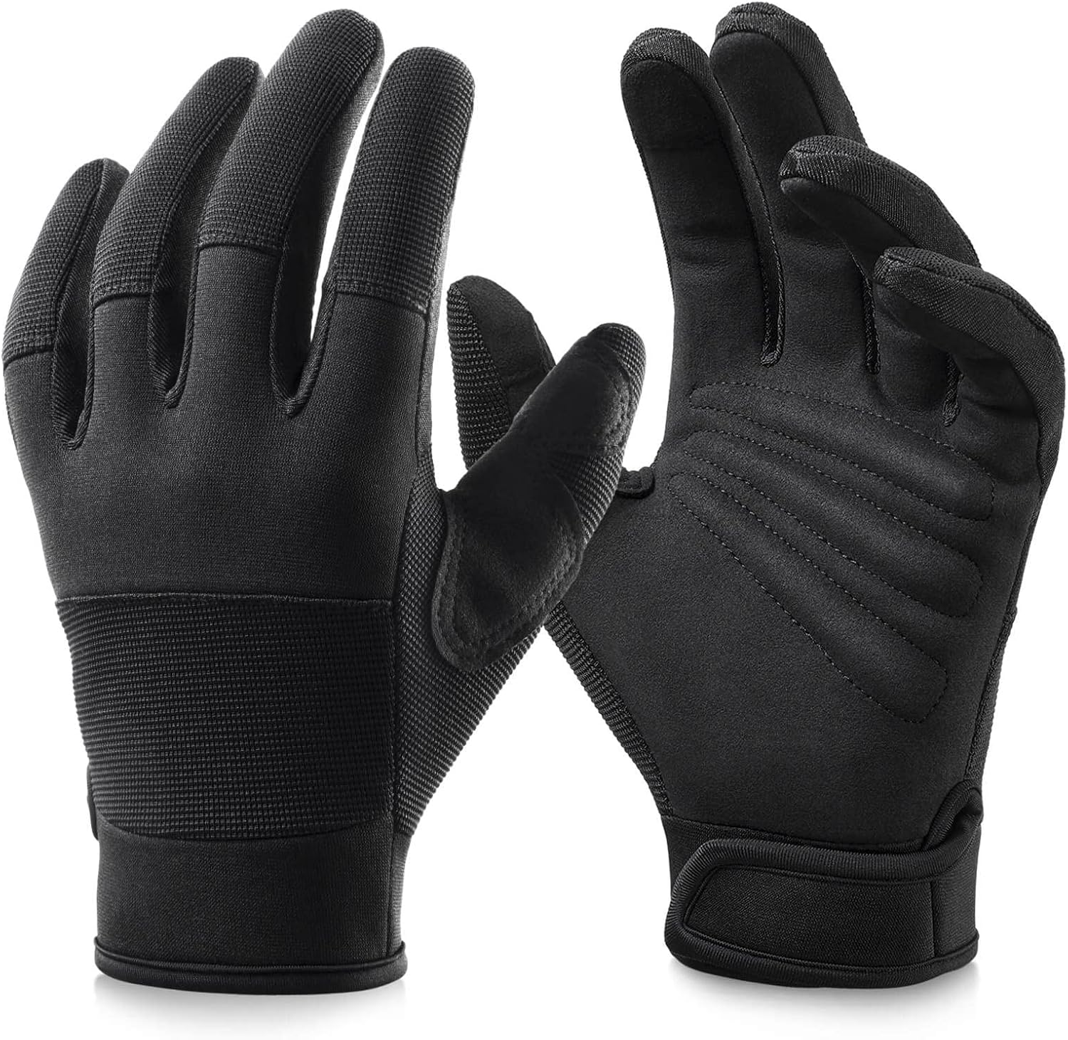 Touchscreen Work Gloves: Firm Grip, Dexterity, Light Duty