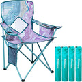 Nazhura Folding Camping Chair with Cooler Pouch and Cup Holder