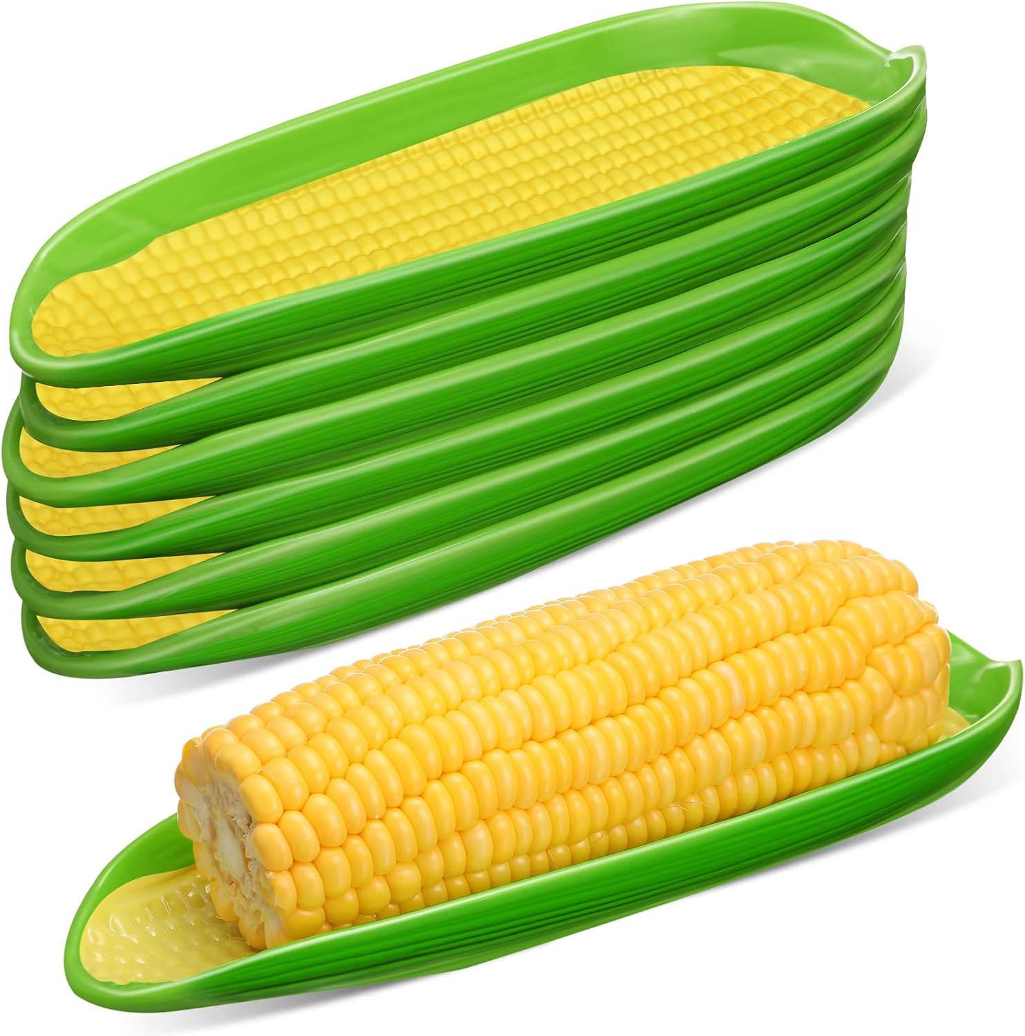 6 Pcs Corn Dishes Melamine Holders for Easy Dining Experience