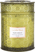 Fir & Cedarwood Candle - Large 19 oz Wood Wick, Long Burn