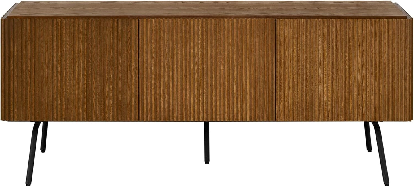 NTC Veil TV Stand: Modern, Easy Assembly, Rustic Oak