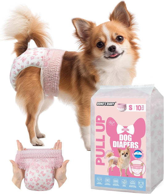 Dono Disposable Pull It Up Female Dog Diapers for Comfort