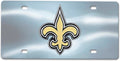 FANMATS New Orleans Saints Stainless Steel License Plate 6x12