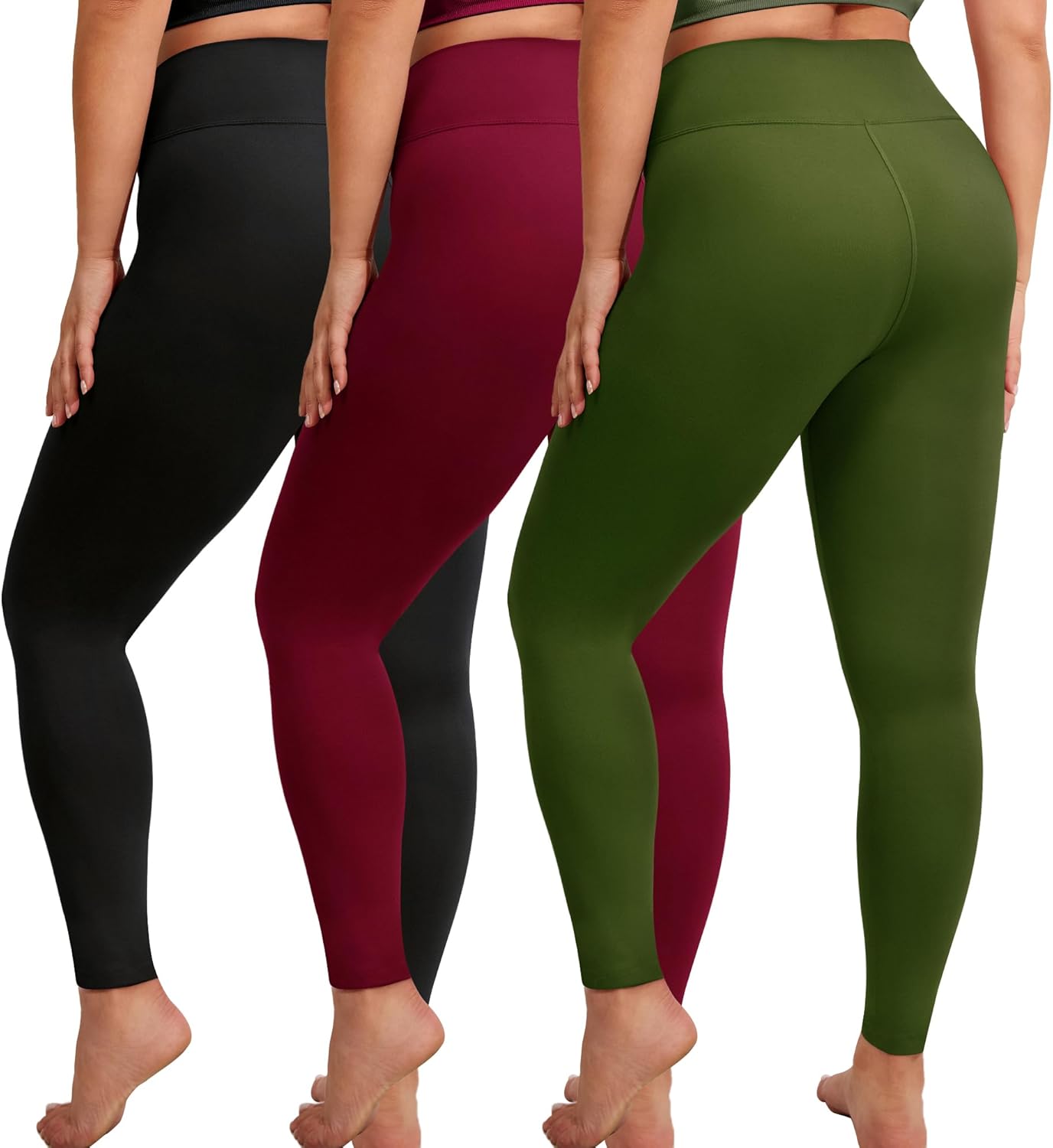 VALANDY Creamlush Plus Size Leggings for Women - Soft Stretchy Yoga