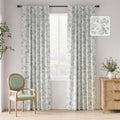 Sage Green Floral Blackout Curtains for Cozy Bedroom Style