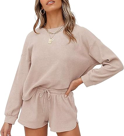 MEROKEETY Women's Long Sleeve Pajama Set for Cozy Sleepwear