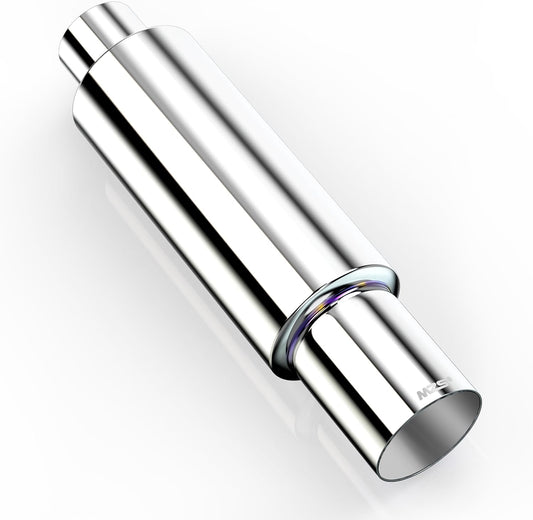 MZS Exhaust Muffler with Stainless Steel Tip for Vehicles