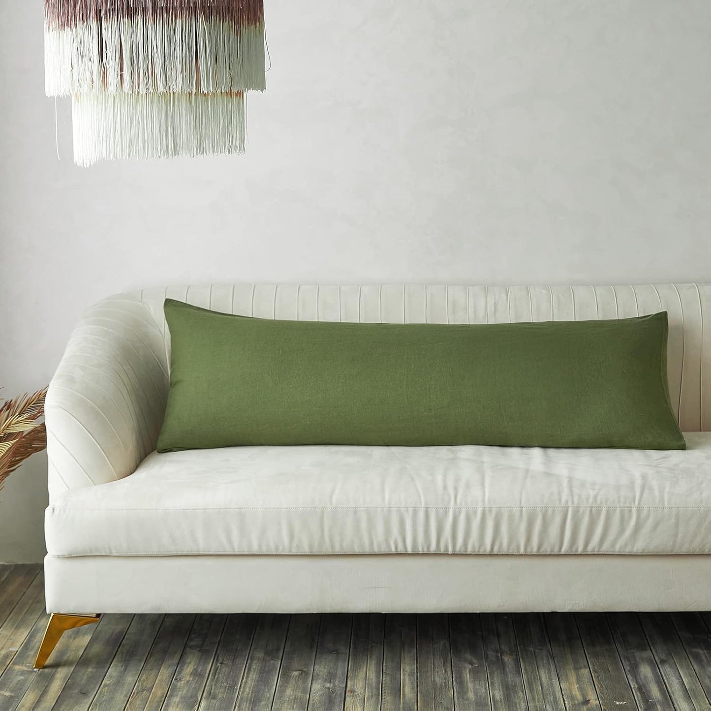 Simple&Opulence Body Pillow Cover 20 x 54 in Pure Linen Softness