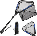 Floating Fishing Net with Collapsible Telescopic Pole - Compact