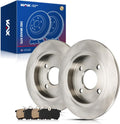KAX Rear Brake Kit OE Rotors and Ceramic Pads - Improved Stopping