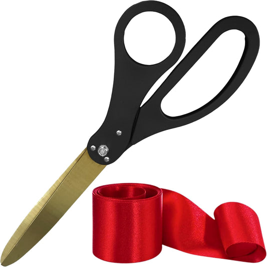 Black Big Scissors for Ribbon Cutting Ceremony Kit 25 in