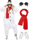 AOTHSO Snowman Adult Onesie Costume - Complete Holiday Cosplay