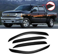 Window Visor for 2007-2014 Chevy Silverado/Sierra Crew Cab - Rain