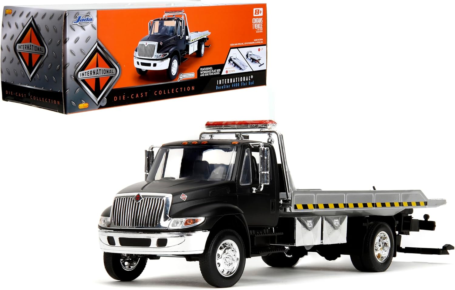Durable 1:24 Jada Durastar 4400 Flatbed Car - Black