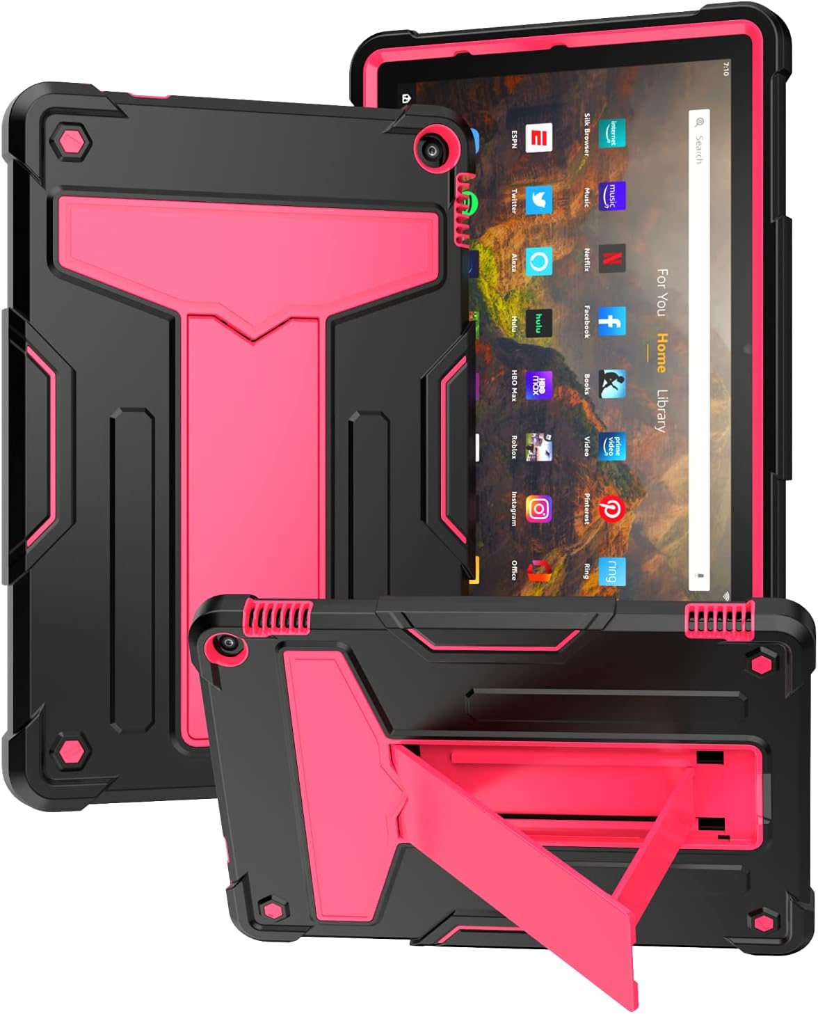 Kindle Fire HD 10 & 10 Plus 10.1 in Tablet Case with Kickstand