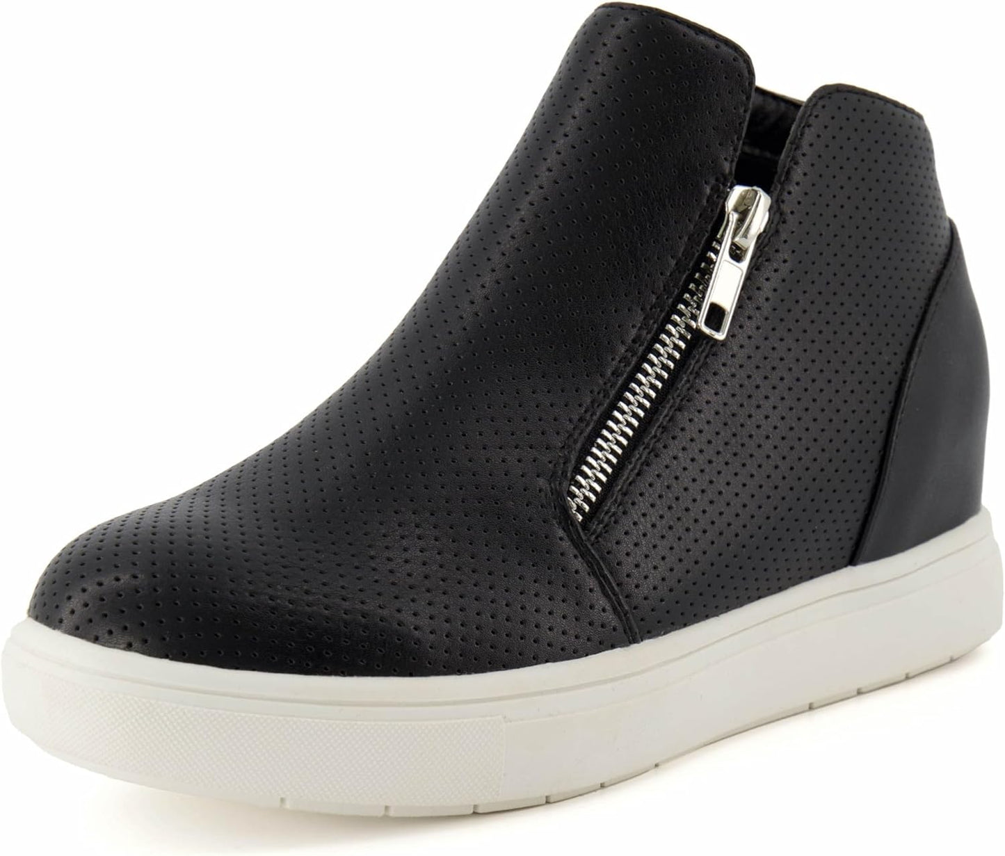CUSHIONAIRE Women's Hart Hidden Wedge Sneakers for Comfort
