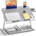 Potuopy Leather Laptop Stand - X-Large Adjustable Tray