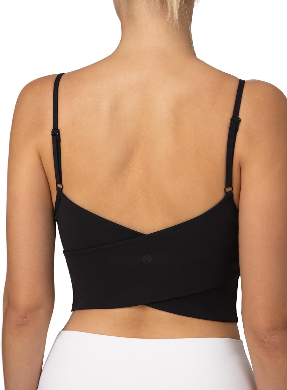 Colorfulkoala Women's Dreamlux Crop Tank Top with Built-in Bra