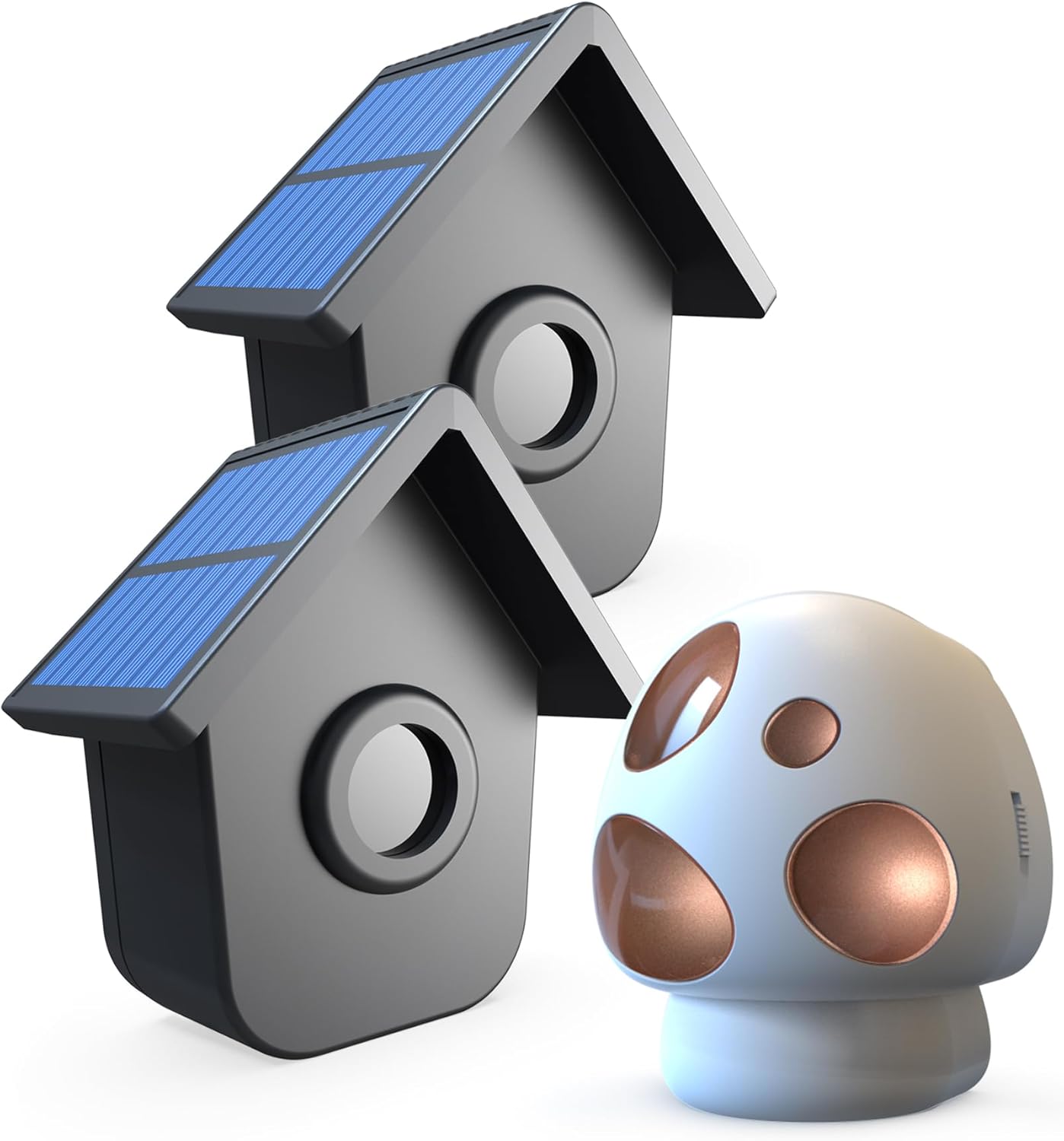 HTZSAFE Driveway Alarm System with Solar Motion Sensors