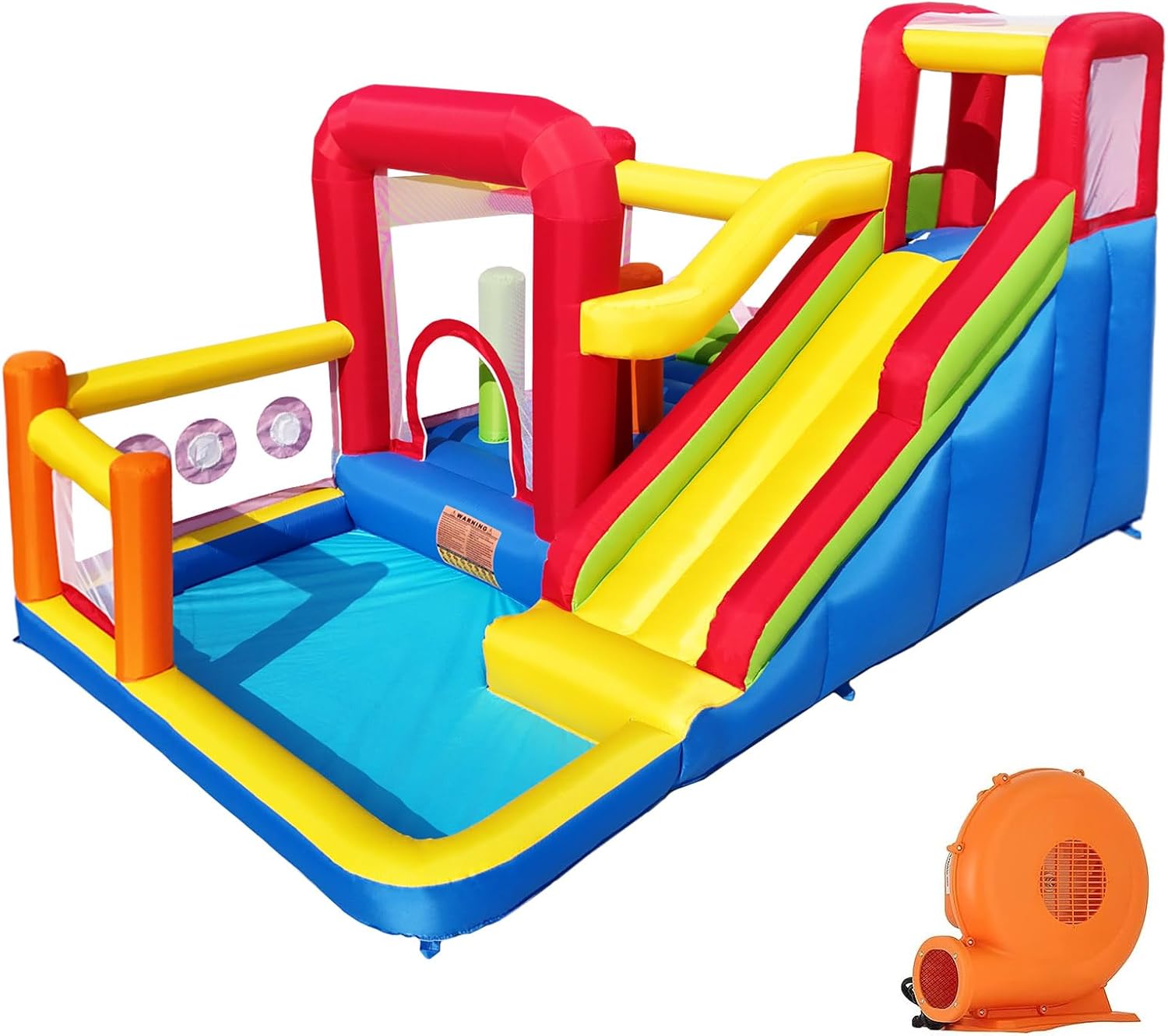 Inflatable Bounce Castle with Slide for Kids' Fun and Play