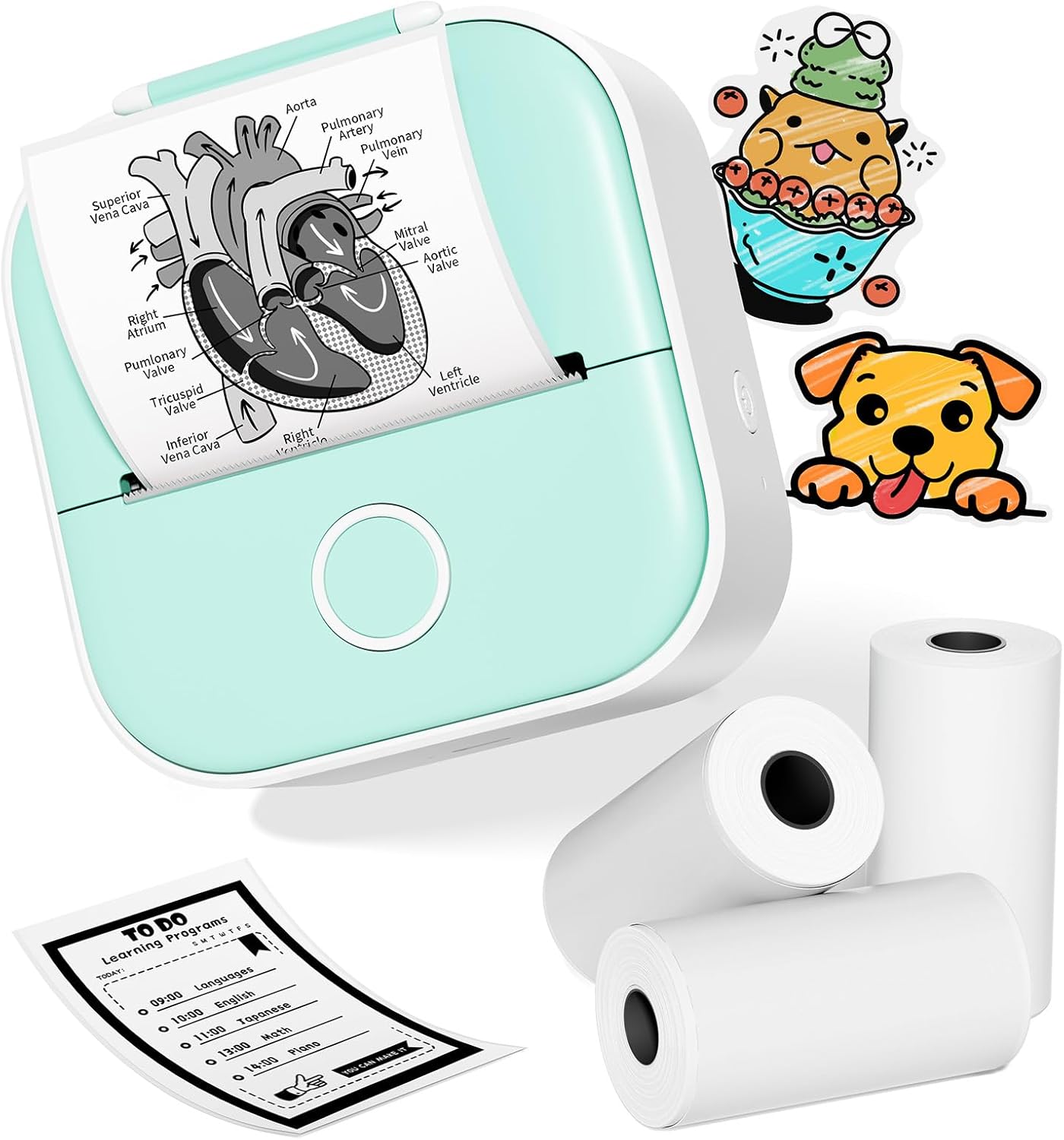 Portable Bluetooth Thermal Mini Sticker Printer for Photos