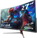 27 Inch Curved Gaming Monitor FHD 1080p 180Hz - Smooth Curved Display