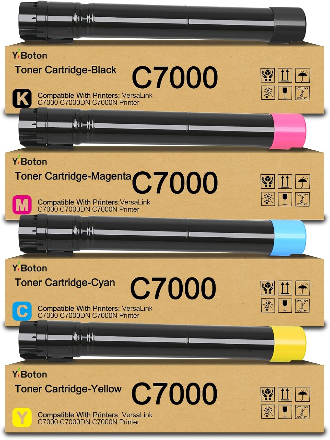 VersaLink C7000 Toner Cartridges Replacement for Xerox Printers