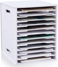 Juexica 12 Tier Scrapbook Paper Organizer - Compact Desktop Storage