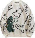 Arssm Dinosaur Sweater Women y2k Vintage Oversized Graphic Streetwear