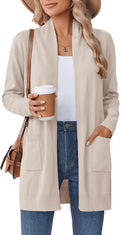 Long Cardigan Sweater Lightweight Open Front Duster - Elegant Layering