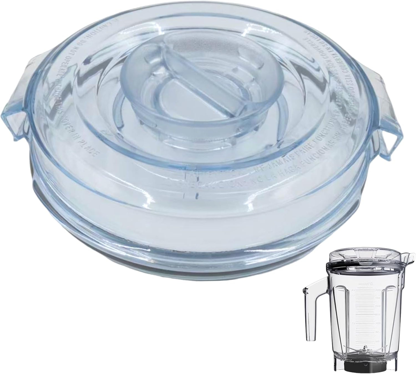 Clear 64oz Lid for Vitamix Containers - Compatible with A3500