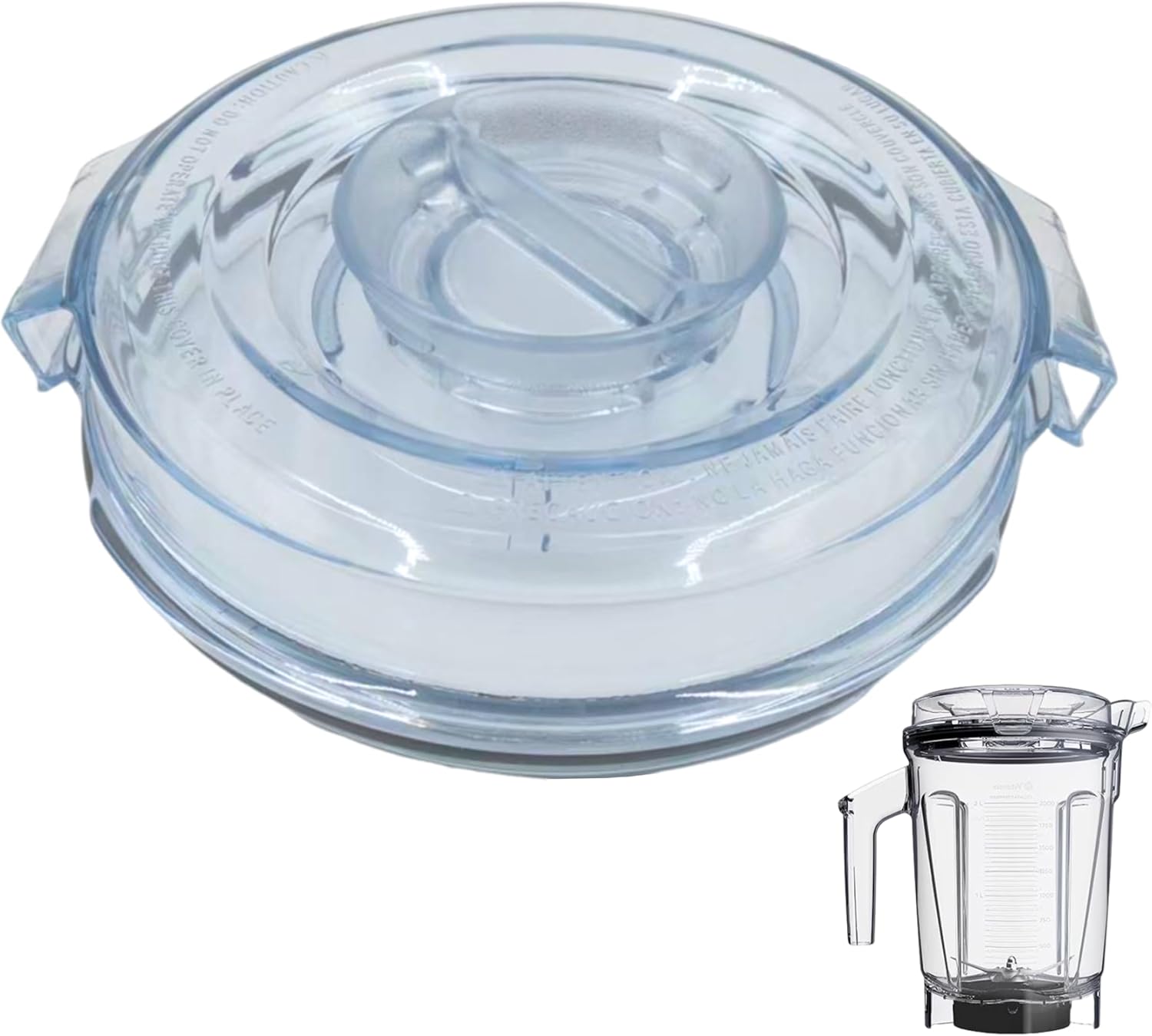 Clear 64oz Lid for Vitamix Containers - Compatible with A3500