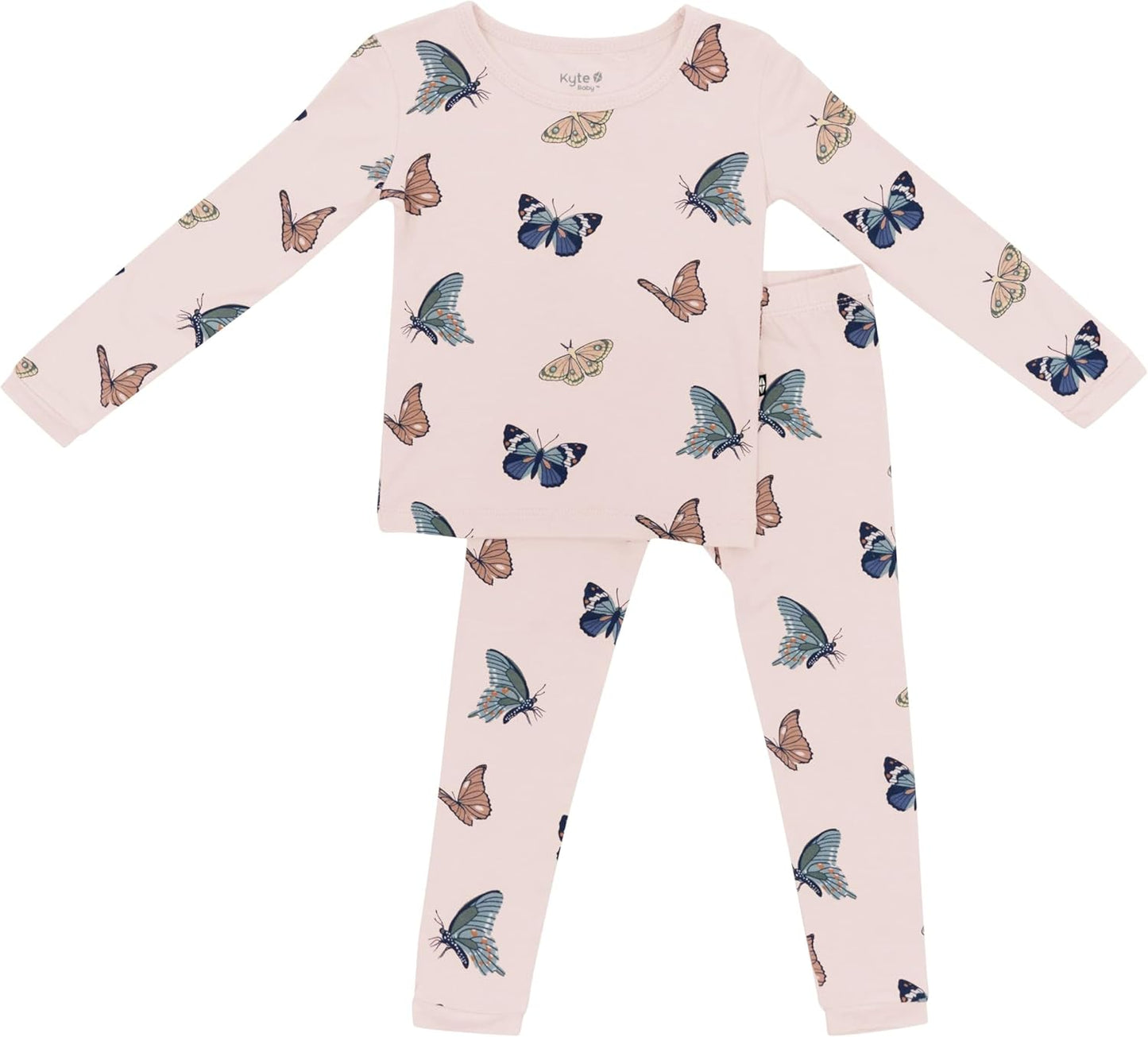 KYTE BABY Toddler Pajama Set - Soft Bamboo Rayon Pjs for Kids